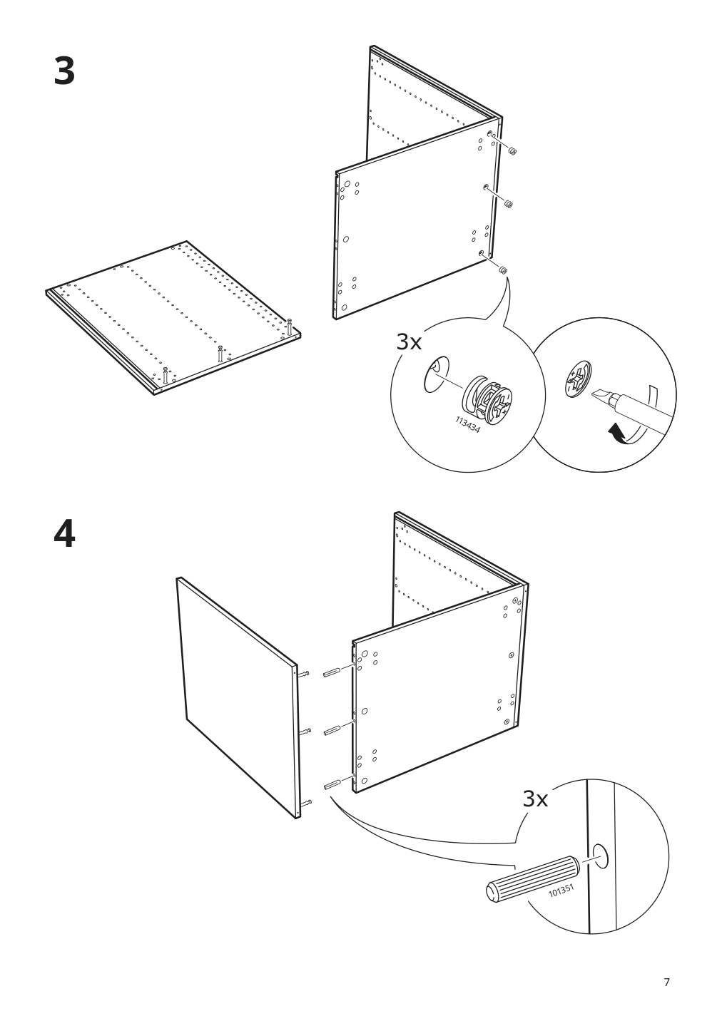 Assembly instructions for IKEA Sektion base cabinet frame white | Page 7 - IKEA SEKTION base cabinet with wire baskets 394.583.28