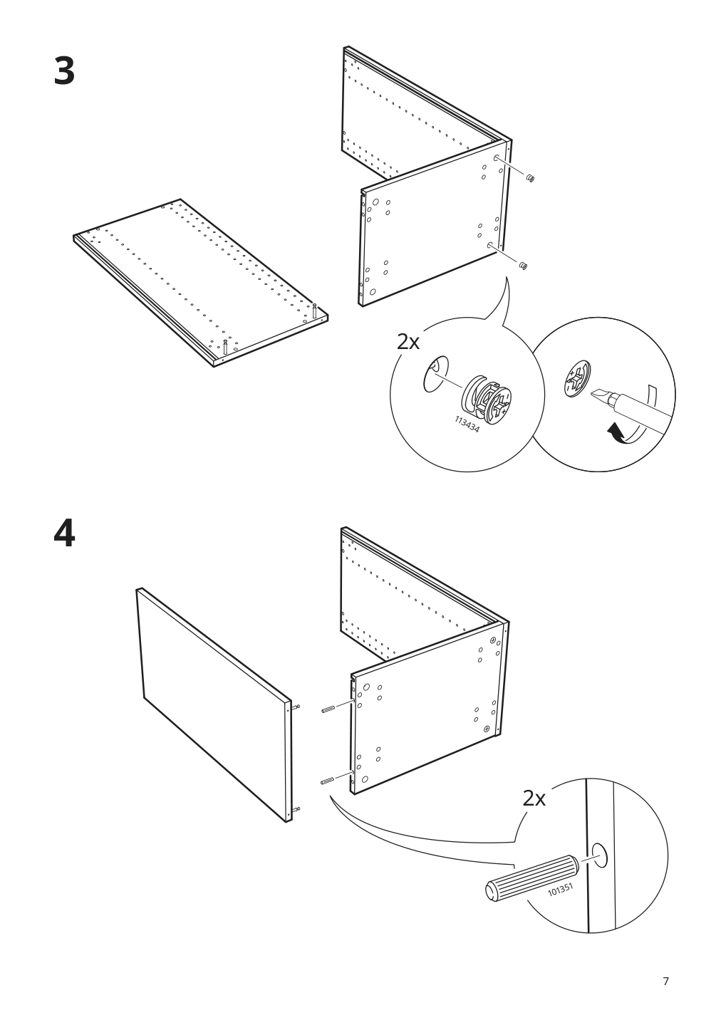 Assembly instructions for IKEA Sektion base cabinet frame white | Page 7 - IKEA SEKTION base cabinet with shelves 094.663.01