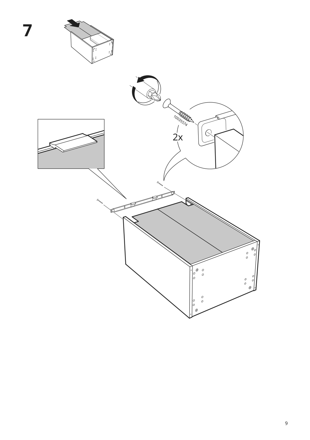 Assembly instructions for IKEA Sektion base cabinet frame white | Page 9 - IKEA SEKTION / MAXIMERA base cabinet w/1 door & 3 drawers 993.219.88