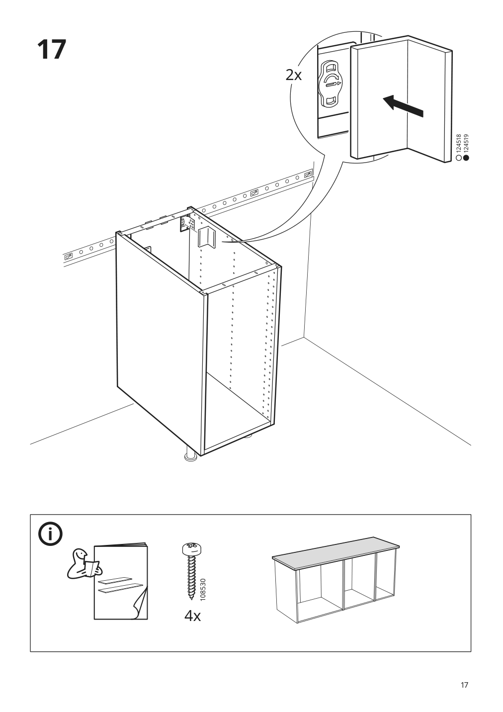 Assembly instructions for IKEA Sektion base cabinet frame white | Page 17 - IKEA SEKTION base cabinet with pull-out storage 793.219.65