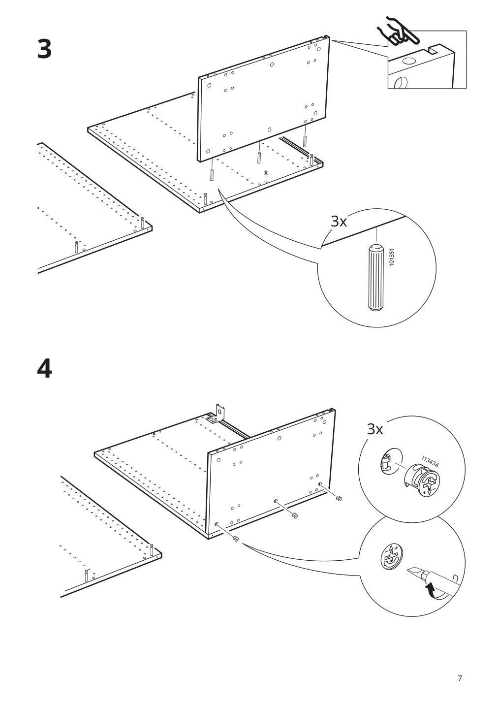 Assembly instructions for IKEA Sektion base cabinet frame white | Page 7 - IKEA SEKTION base cabinet with wire baskets 194.647.59