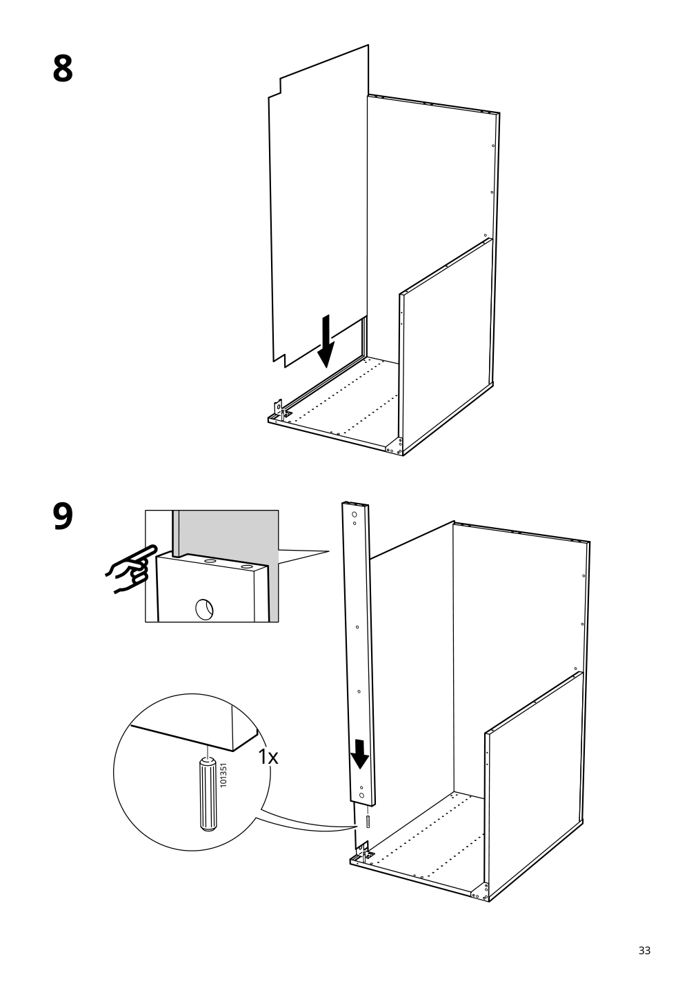 Assembly instructions for IKEA Sektion base corner cabinet frame white | Page 33 - IKEA SEKTION corner base cab w pull-out fitting 494.561.21