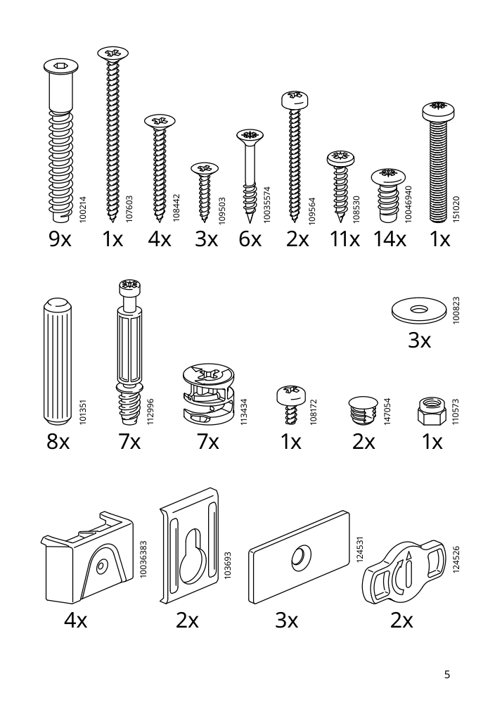 Assembly instructions for IKEA Sektion base corner cabinet frame white | Page 5 - IKEA SEKTION corner base cab w drawer and shelf 995.835.03