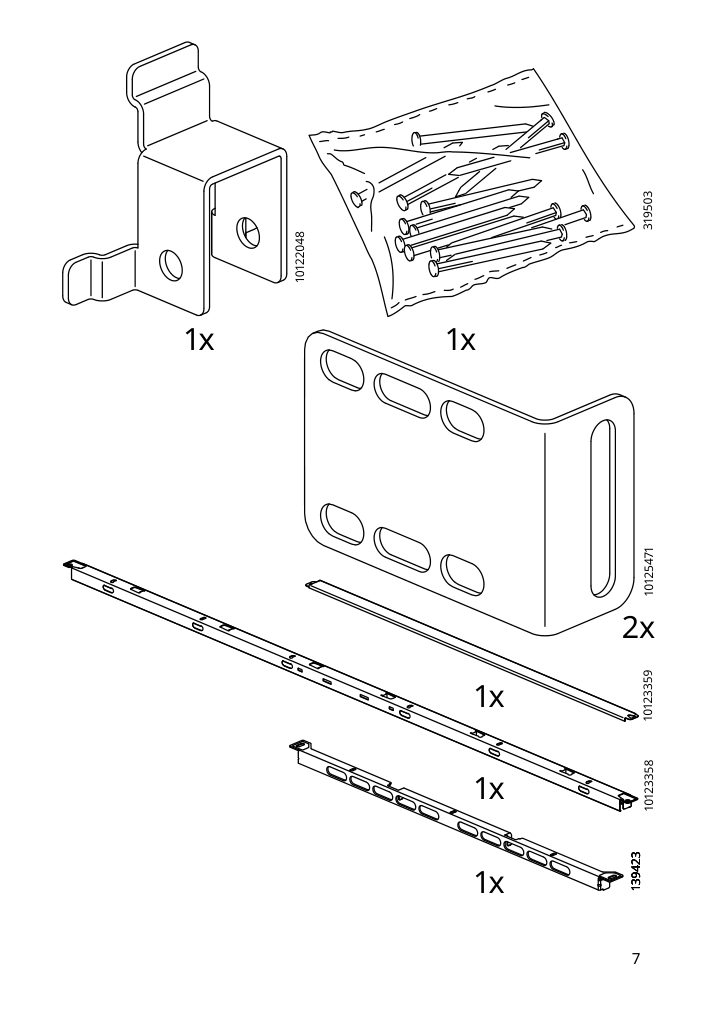 Assembly instructions for IKEA Sektion base corner cabinet frame white | Page 7 - IKEA SEKTION corner base cab w drawer and shelf 995.835.03