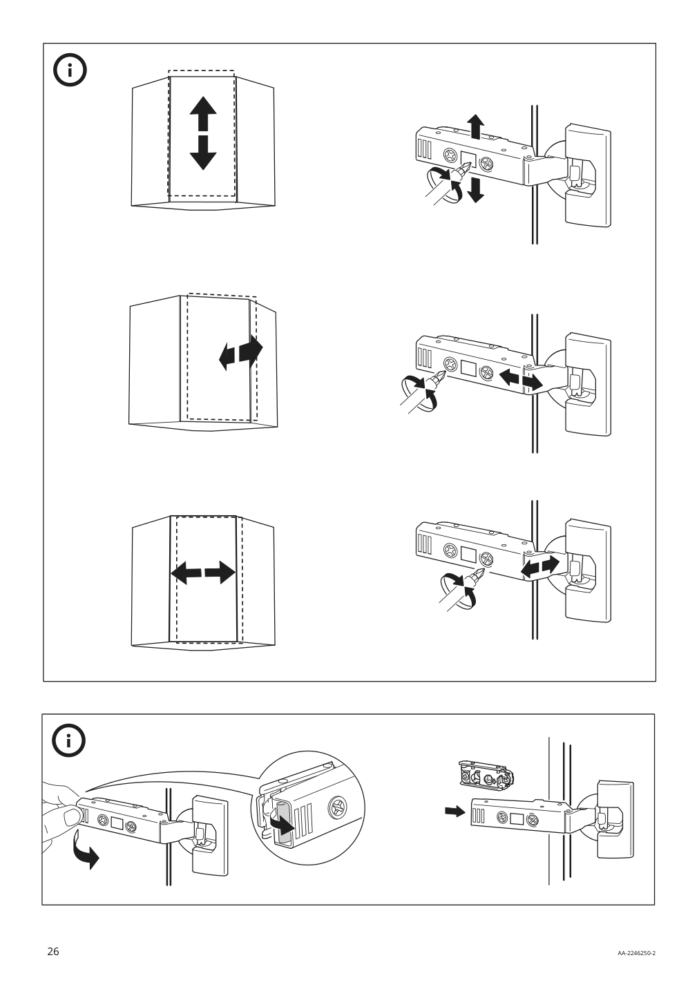 Assembly instructions for IKEA Sektion corner wall cabinet frame white | Page 26 - IKEA SEKTION corner wall cabinet with carousel 094.145.81