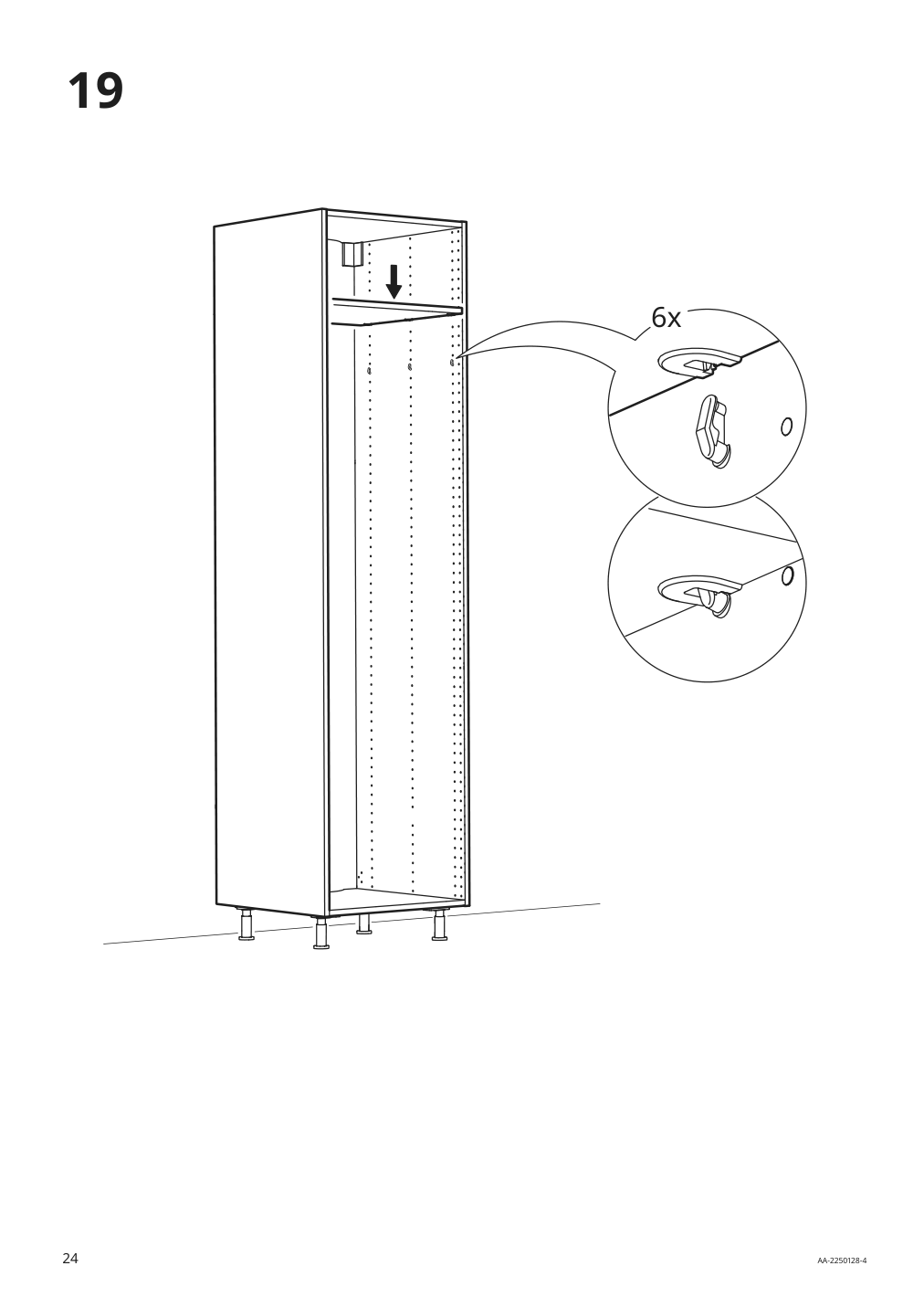 Assembly instructions for IKEA Sektion high cabinet for fridge freezer white | Page 24 - IKEA SEKTION high cabinet for fridge/freezer 095.482.03