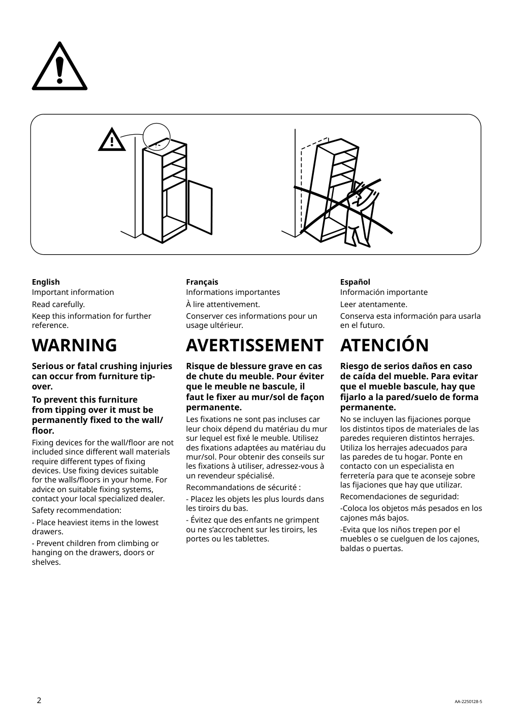 Assembly instructions for IKEA Sektion high cabinet for fridge freezer white | Page 2 - IKEA SEKTION high cabinet for fridge/freezer 095.481.61