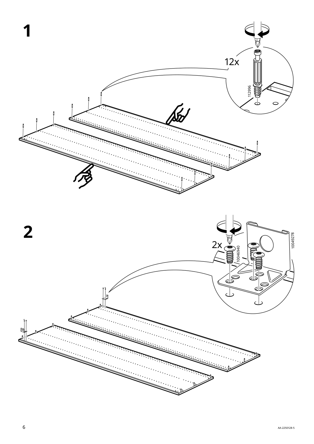 Assembly instructions for IKEA Sektion high cabinet for fridge freezer white | Page 6 - IKEA SEKTION high cabinet for fridge/freezer 095.481.61