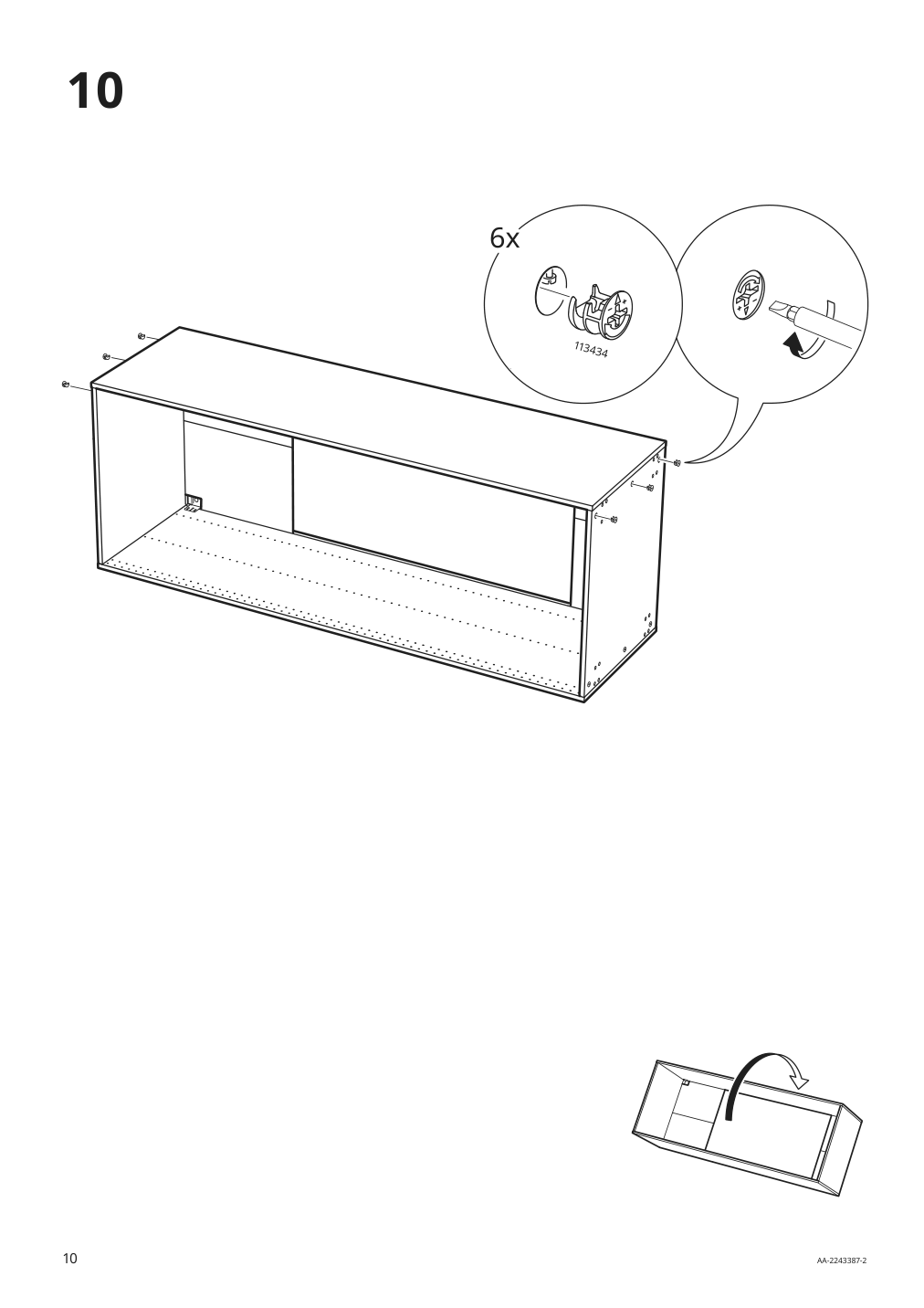 Assembly instructions for IKEA Sektion high cabinet frame white | Page 10 - IKEA SEKTION high cabinet for oven w 4 doors 394.577.05