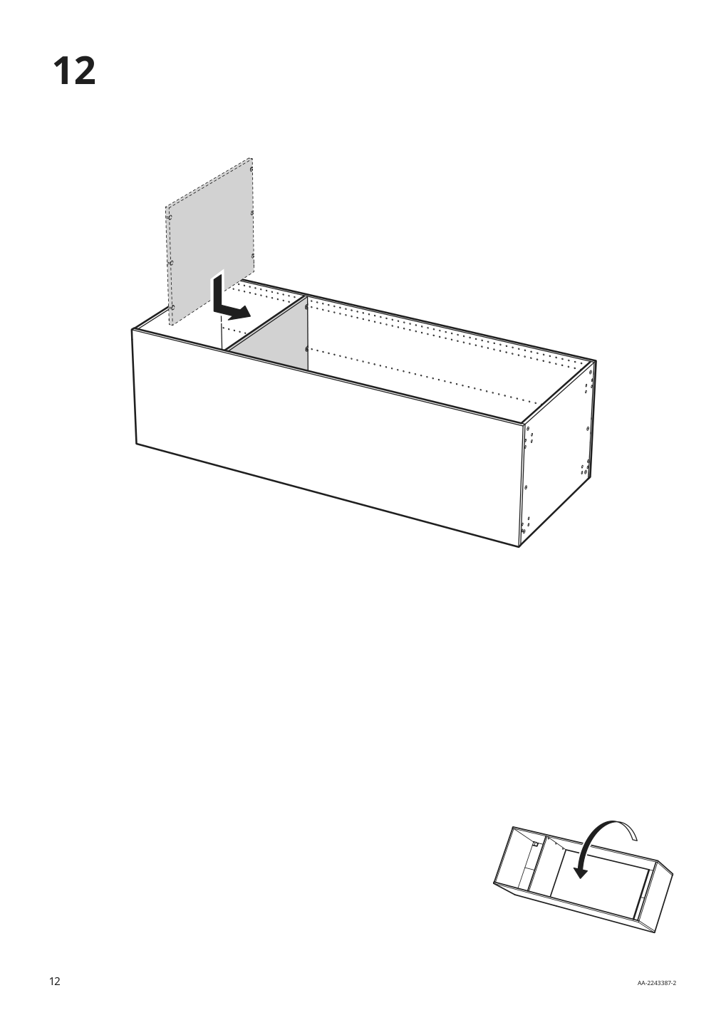 Assembly instructions for IKEA Sektion high cabinet frame white | Page 12 - IKEA SEKTION high cab w 2 drs/3 fronts/5 drawers 593.954.48