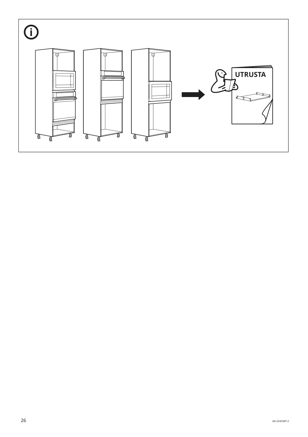 Assembly instructions for IKEA Sektion high cabinet frame white | Page 26 - IKEA SEKTION / MAXIMERA hi cab f oven/micro w 2 drwrs/2 drs 094.675.98