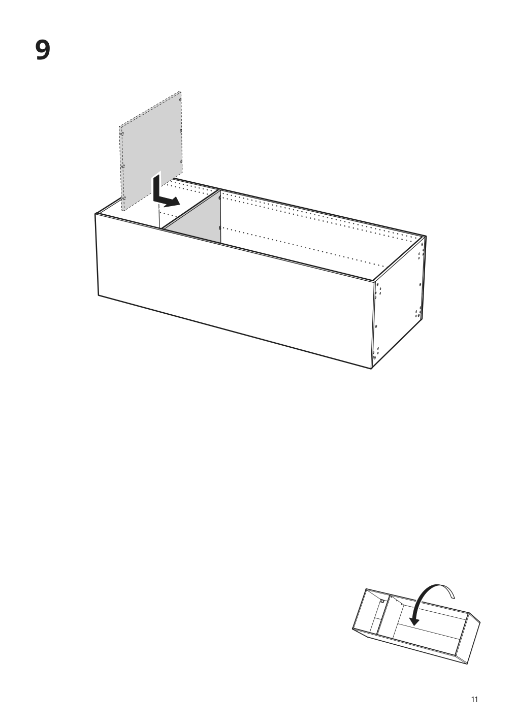 Assembly instructions for IKEA Sektion high cabinet frame white | Page 11 - IKEA SEKTION high cab w 2 drs/3 fronts/5 drawers 593.954.48