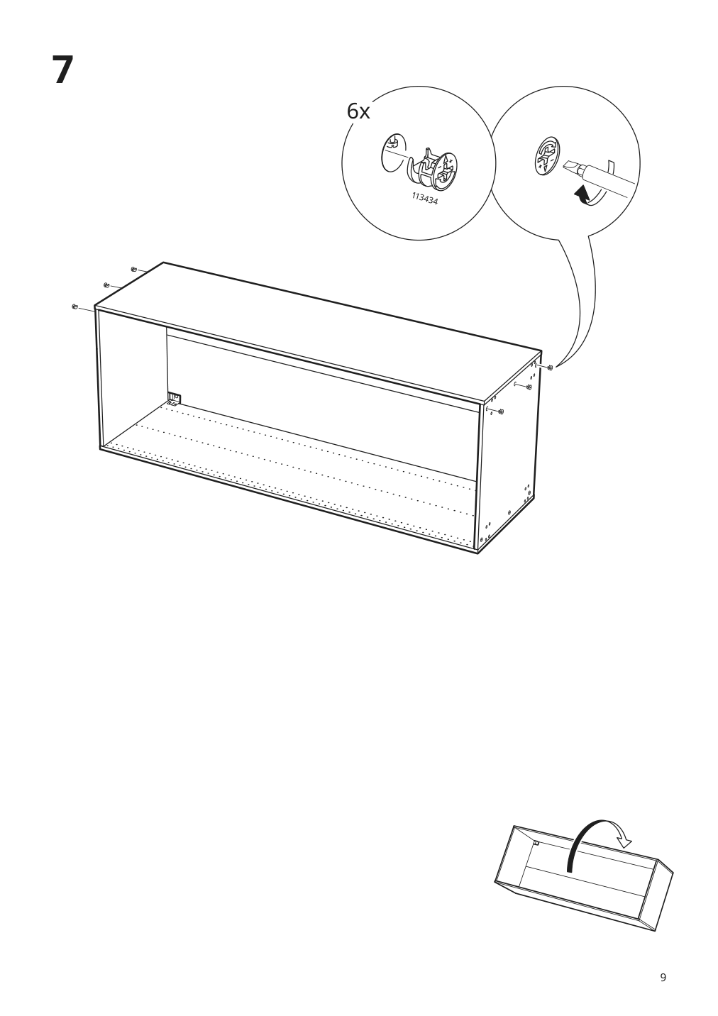 Assembly instructions for IKEA Sektion high cabinet frame white | Page 9 - IKEA SEKTION / MAXIMERA high cab f oven w 3 drawers/2 doors 495.721.25