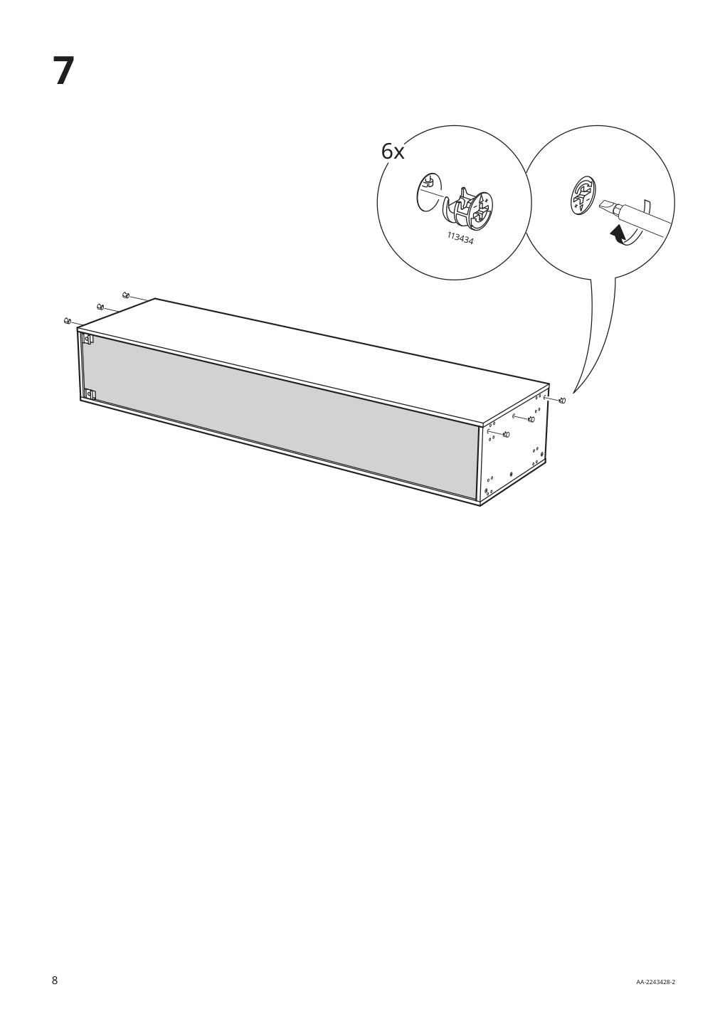 Assembly instructions for IKEA Sektion high cabinet frame white | Page 8 - IKEA SEKTION high cabinet with shelves/2 doors 294.552.93