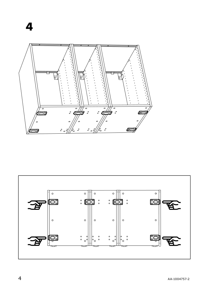 Assembly instructions for IKEA Sektion leg | Page 4 - IKEA SEKTION leg 102.655.18