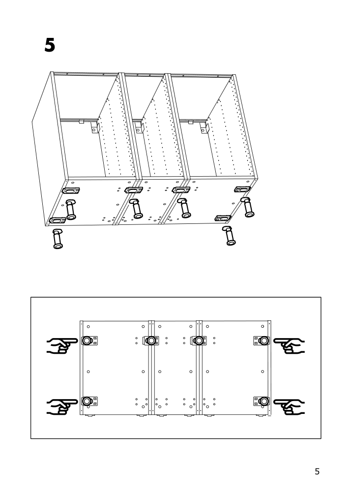 Assembly instructions for IKEA Sektion leg | Page 5 - IKEA SEKTION leg 102.655.18