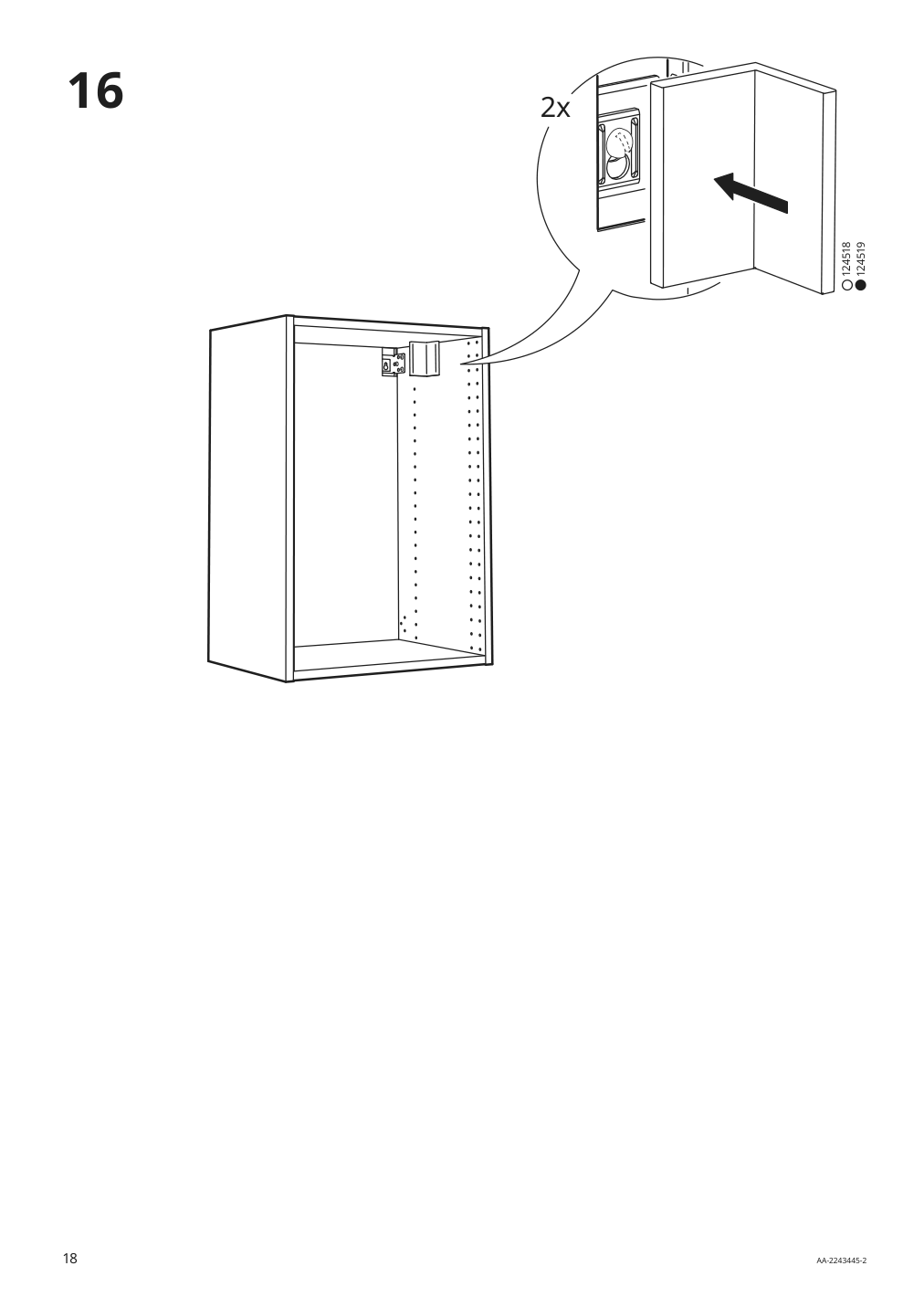 Assembly instructions for IKEA Sektion wall cabinet frame white | Page 18 - IKEA SEKTION wall cabinet 094.545.05