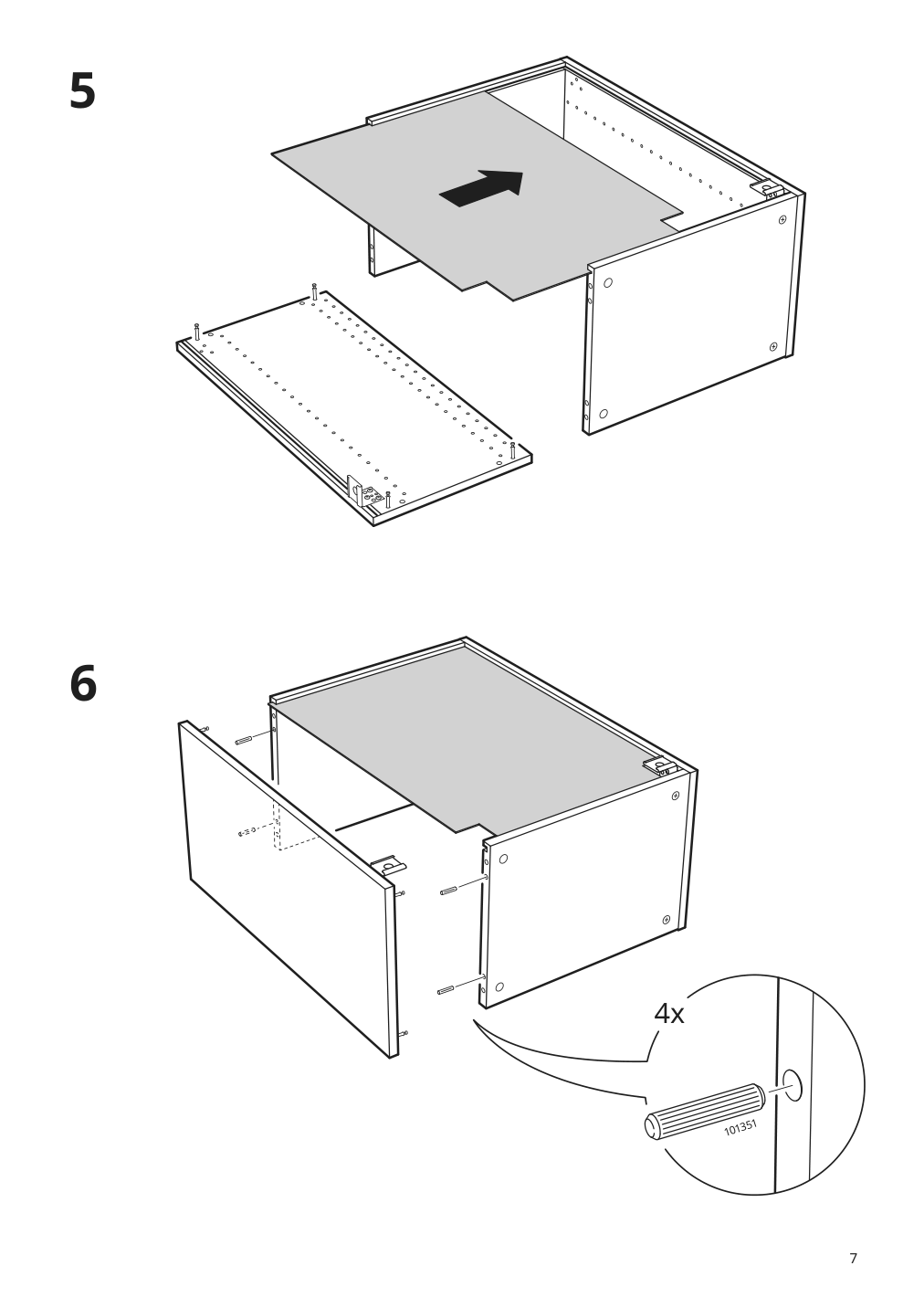 Assembly instructions for IKEA Sektion wall cabinet frame white | Page 7 - IKEA SEKTION wall cabinet 394.695.91