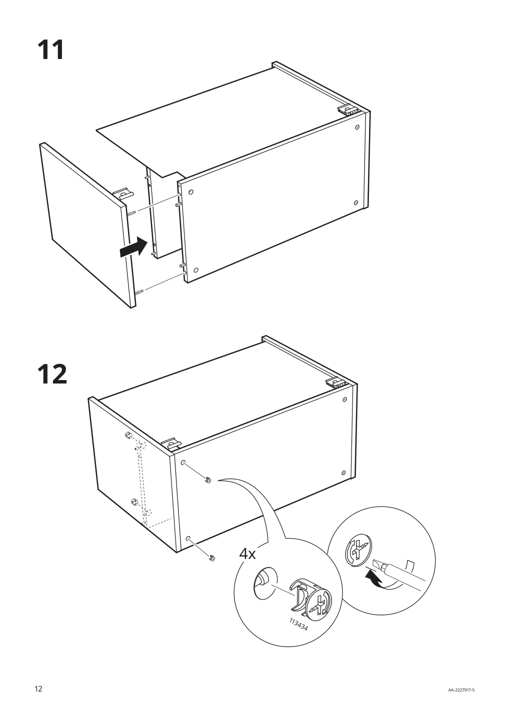 Assembly instructions for IKEA Sektion wall cb f range hood w shelf white | Page 12 - IKEA SEKTION wall cab w built-in range hood 194.680.74