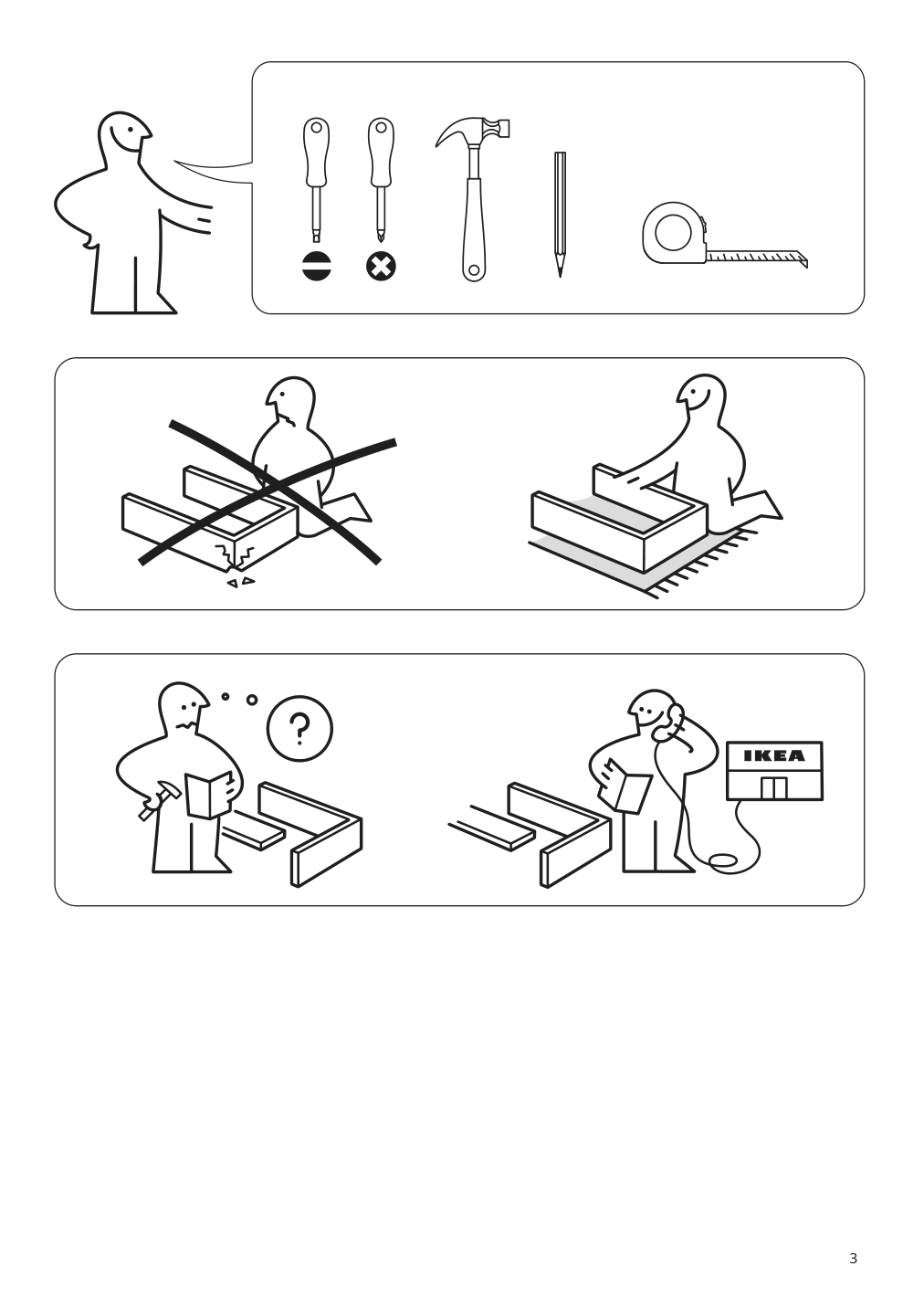 Assembly instructions for IKEA Sektion wall cb f range hood w shelf white | Page 3 - IKEA SEKTION wall cab w built-in range hood 094.635.76