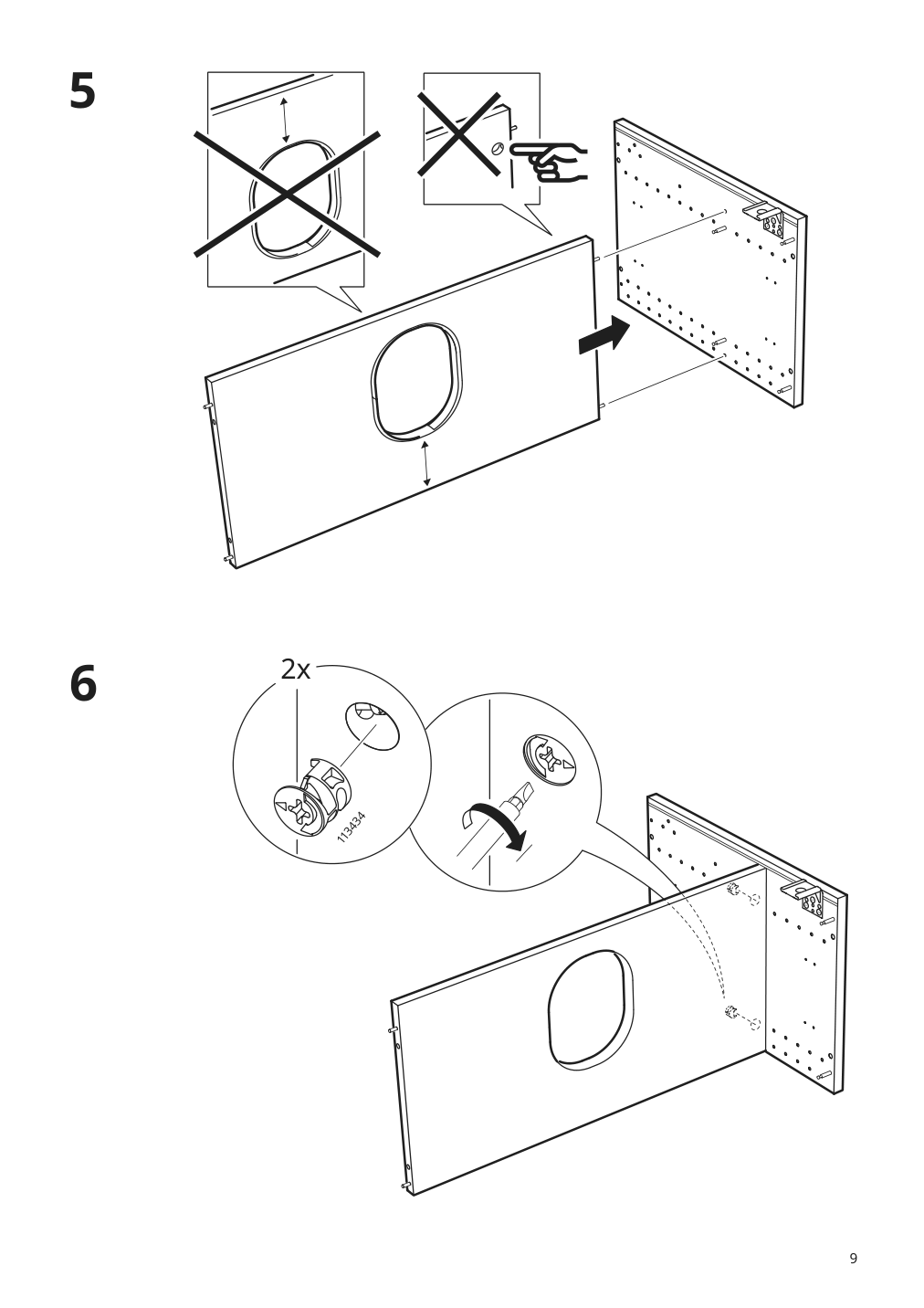 Assembly instructions for IKEA Sektion wall cb f range hood w shelf white | Page 9 - IKEA SEKTION wall cab w built-in range hood 194.680.74