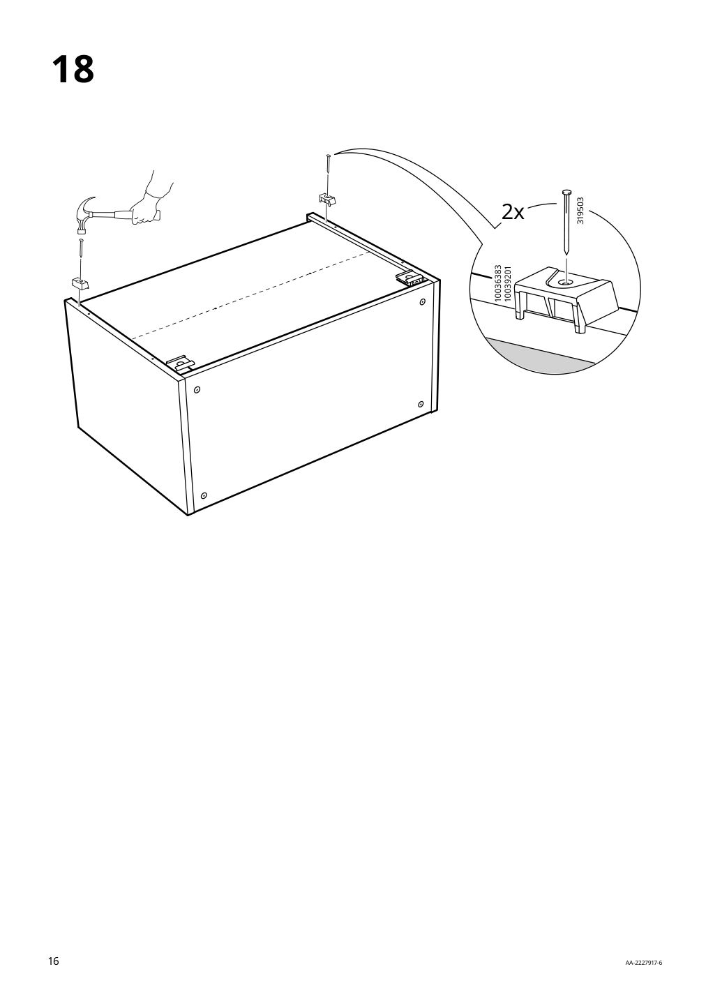 Assembly instructions for IKEA Sektion wall cb f range hood w shelf white | Page 16 - IKEA SEKTION wall cab w built-in range hood 593.885.51