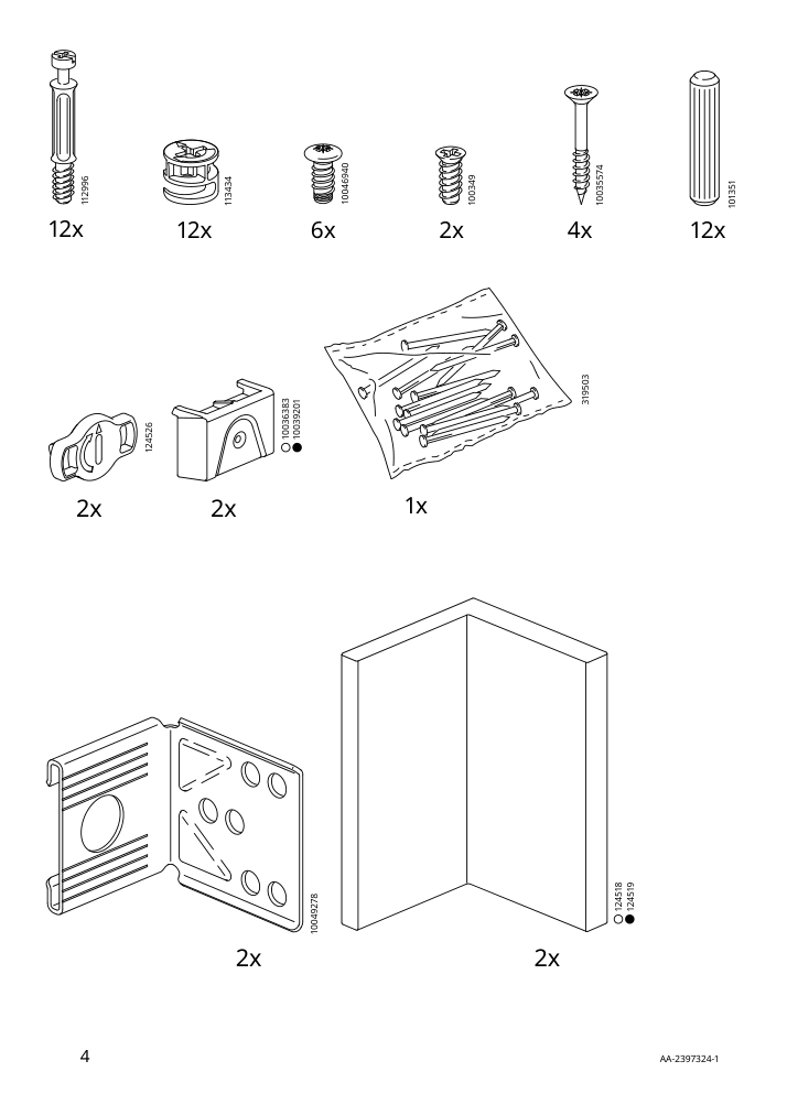 Assembly instructions for IKEA Sektion wall top cabinet frame white | Page 4 - IKEA SEKTION top cab f fridge/freezer w push-op 294.185.21