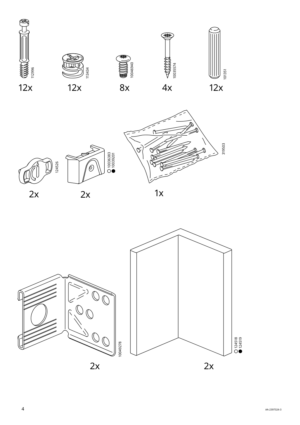 Assembly instructions for IKEA Sektion wall top cabinet frame white | Page 4 - IKEA SEKTION top cab f fridge/freezer w push-op 794.183.40