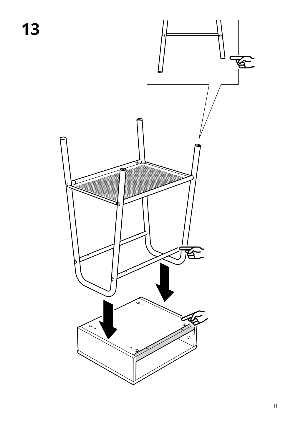 Assembly instructions for IKEA Setskog nightstand black | Page 11 - IKEA SETSKOG nightstand 703.380.41