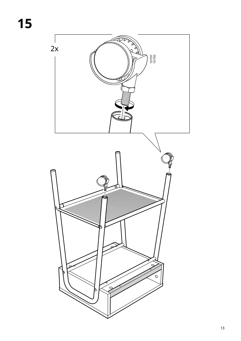 Assembly instructions for IKEA Setskog nightstand black | Page 13 - IKEA SETSKOG nightstand 703.380.41