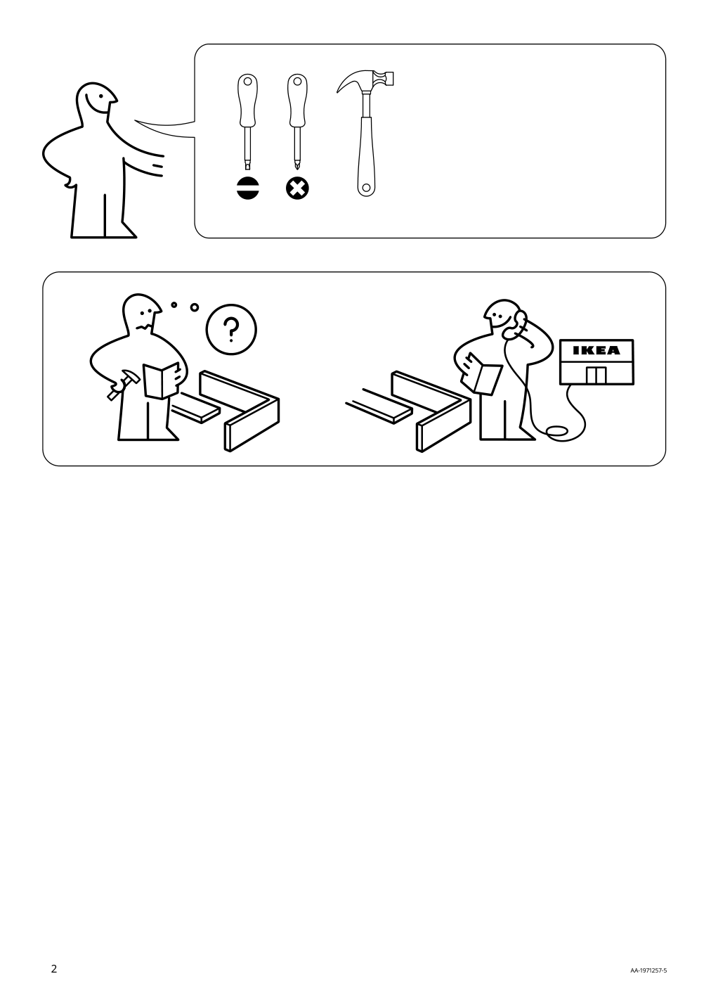 Assembly instructions for IKEA Setskog nightstand black | Page 2 - IKEA SETSKOG nightstand 703.380.41