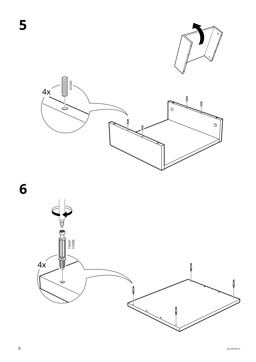 Assembly instructions for IKEA Setskog nightstand black | Page 6 - IKEA SETSKOG nightstand 703.380.41