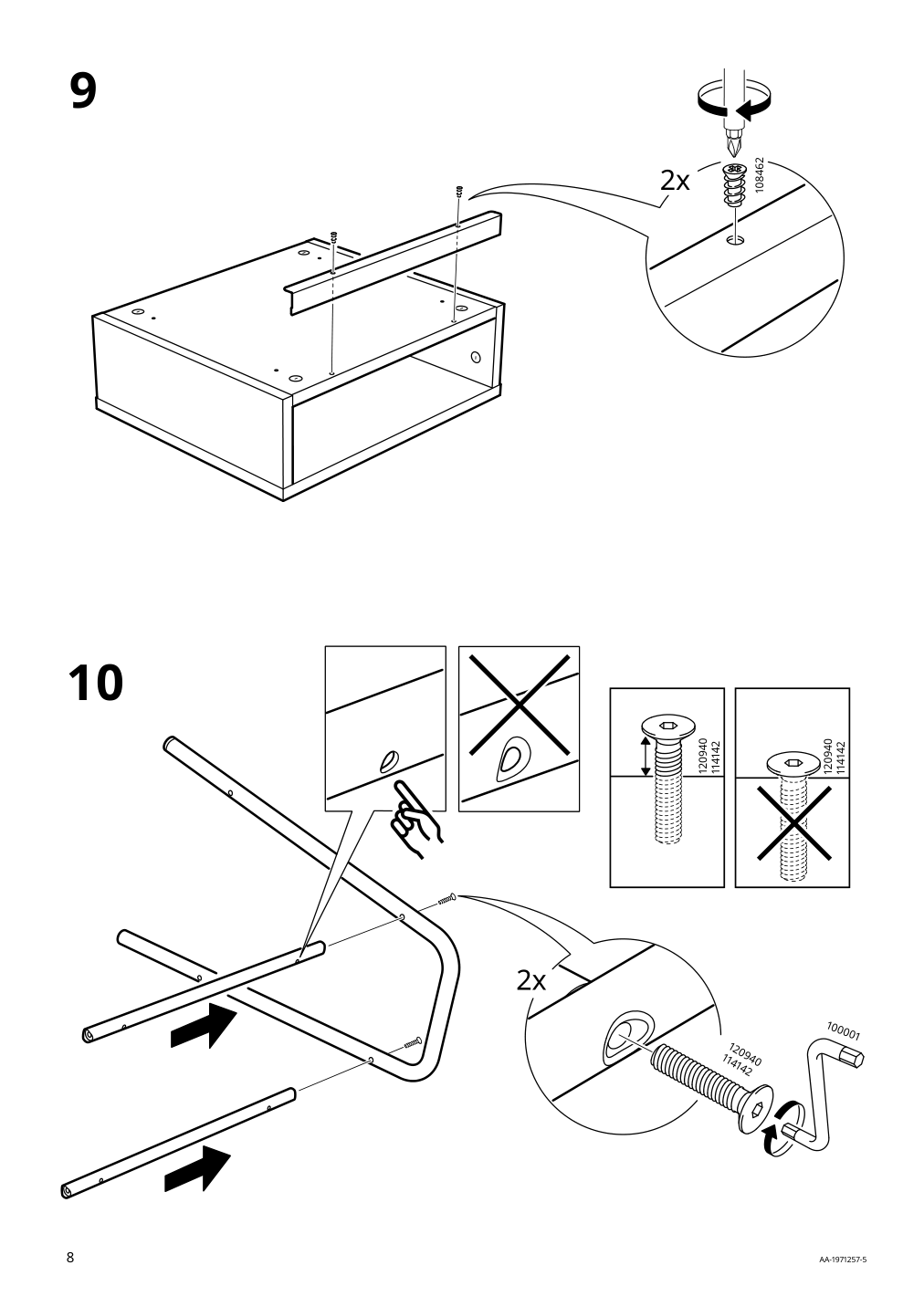 Assembly instructions for IKEA Setskog nightstand black | Page 8 - IKEA SETSKOG nightstand 703.380.41