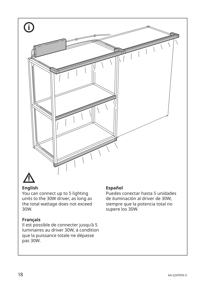 Assembly instructions for IKEA Silverglans driver for wireless control smart white | Page 18 - IKEA SILVERGLANS / RODRET lighting kit 795.378.66