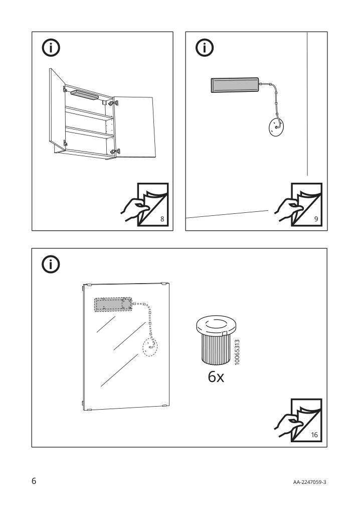 Assembly instructions for IKEA Silverglans driver for wireless control smart white | Page 6 - IKEA SILVERGLANS / RODRET lighting kit 795.378.66