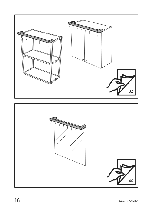 Assembly instructions for IKEA Silverglans led bathroom lighting strip dimmable white | Page 16 - IKEA SILVERGLANS / RODRET lighting kit 795.494.97