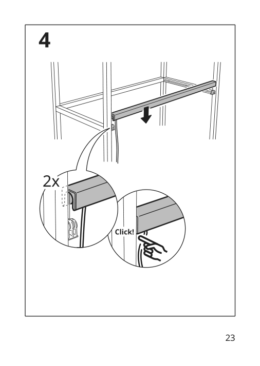 Assembly instructions for IKEA Silverglans led bathroom lighting strip dimmable white | Page 23 - IKEA SILVERGLANS / RODRET lighting kit 795.494.97