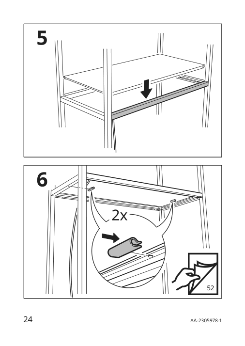 Assembly instructions for IKEA Silverglans led bathroom lighting strip dimmable white | Page 24 - IKEA SILVERGLANS / RODRET lighting kit 795.494.97