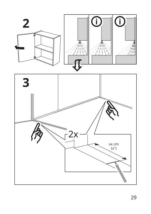 Assembly instructions for IKEA Silverglans led bathroom lighting strip dimmable white | Page 29 - IKEA SILVERGLANS / RODRET lighting kit 795.494.97