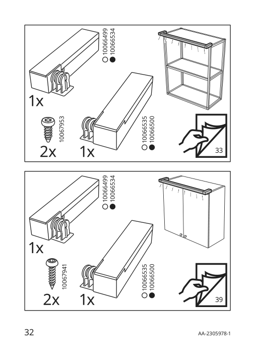 Assembly instructions for IKEA Silverglans led bathroom lighting strip dimmable white | Page 32 - IKEA SILVERGLANS / RODRET lighting kit 795.494.97