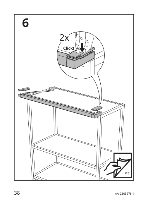 Assembly instructions for IKEA Silverglans led bathroom lighting strip dimmable white | Page 38 - IKEA SILVERGLANS / RODRET lighting kit 795.494.97