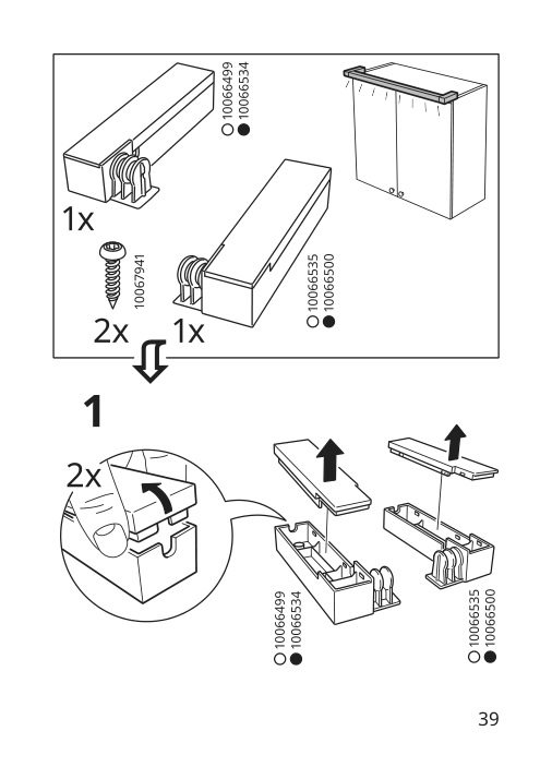 Assembly instructions for IKEA Silverglans led bathroom lighting strip dimmable white | Page 39 - IKEA SILVERGLANS / RODRET lighting kit 795.494.97