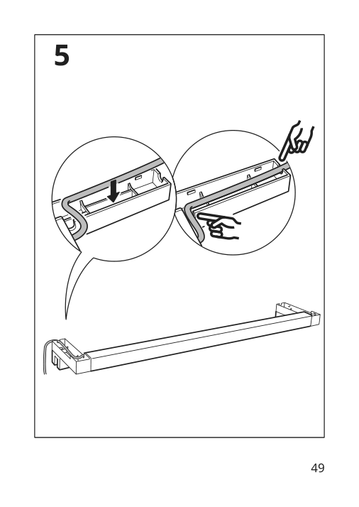 Assembly instructions for IKEA Silverglans led bathroom lighting strip dimmable white | Page 49 - IKEA SILVERGLANS / RODRET lighting kit 795.494.97