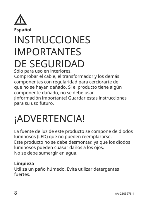 Assembly instructions for IKEA Silverglans led bathroom lighting strip dimmable white | Page 8 - IKEA SILVERGLANS / RODRET lighting kit 795.494.97