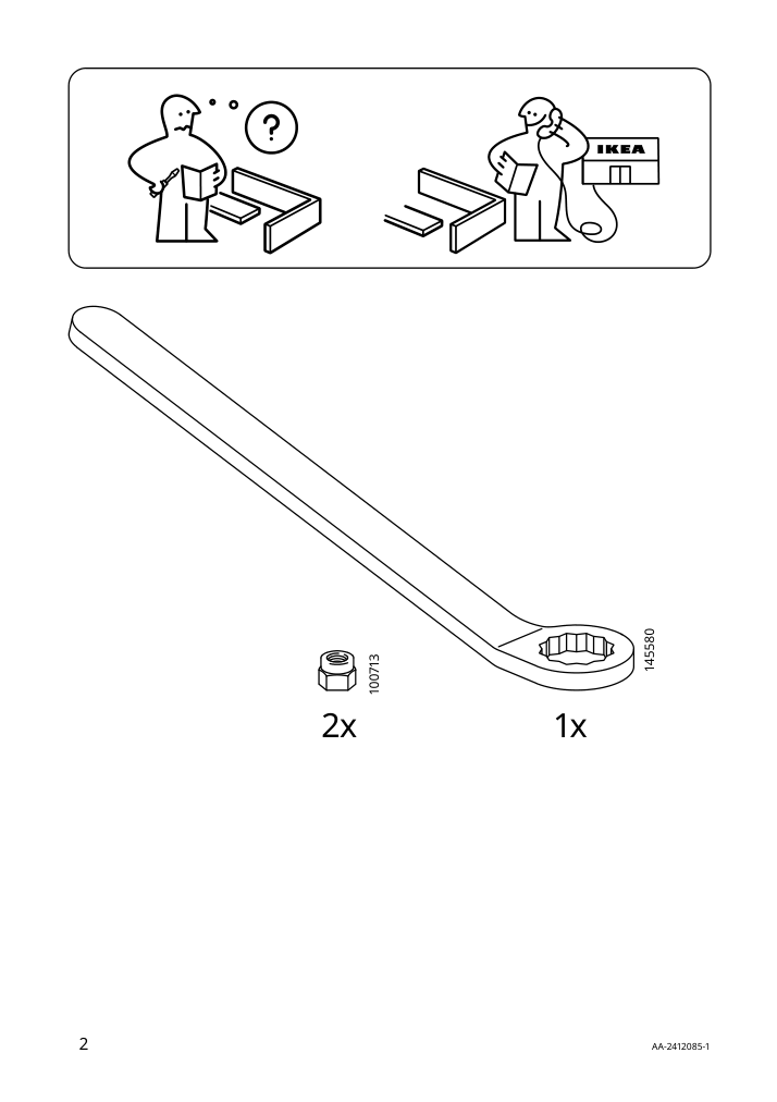 Assembly instructions for IKEA Silverpaeron candlestick tealight holder bright red | Page 2 - IKEA SILVERPÄRON candlestick/tealight holder 605.749.86