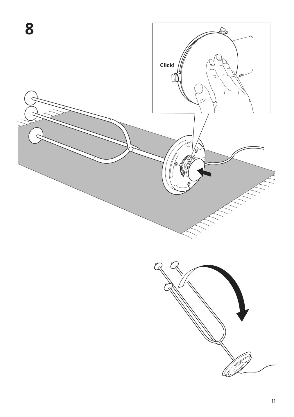 Assembly instructions for IKEA Simrishamn floor lamp chrome plated opal glass | Page 11 - IKEA SIMRISHAMN floor lamp 104.377.65