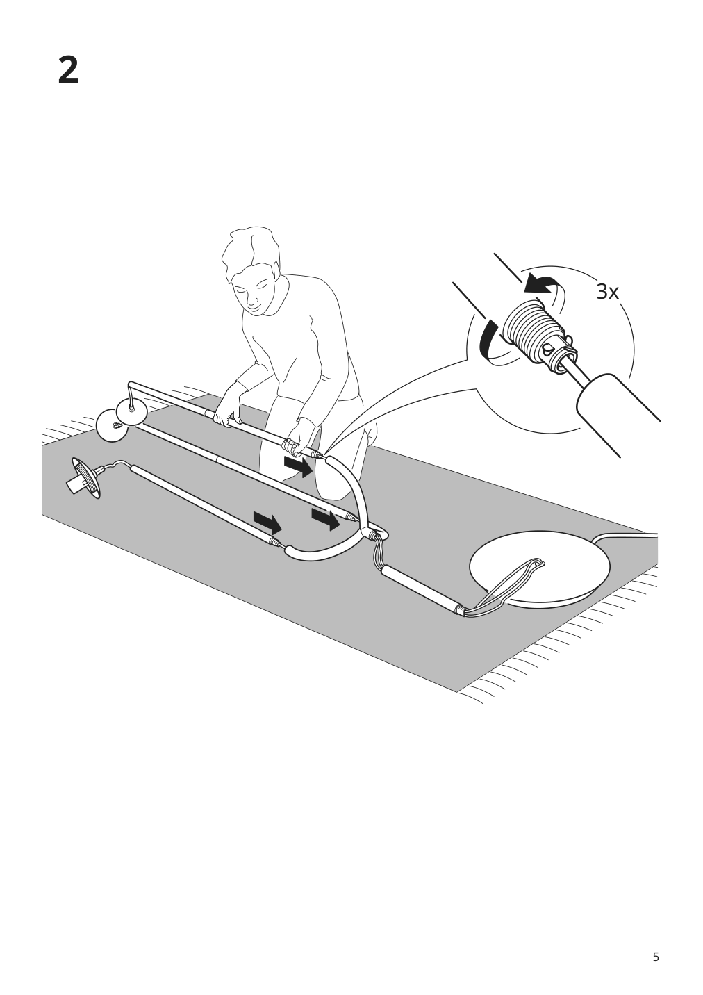 Assembly instructions for IKEA Simrishamn floor lamp chrome plated opal glass | Page 5 - IKEA SIMRISHAMN floor lamp 104.377.65