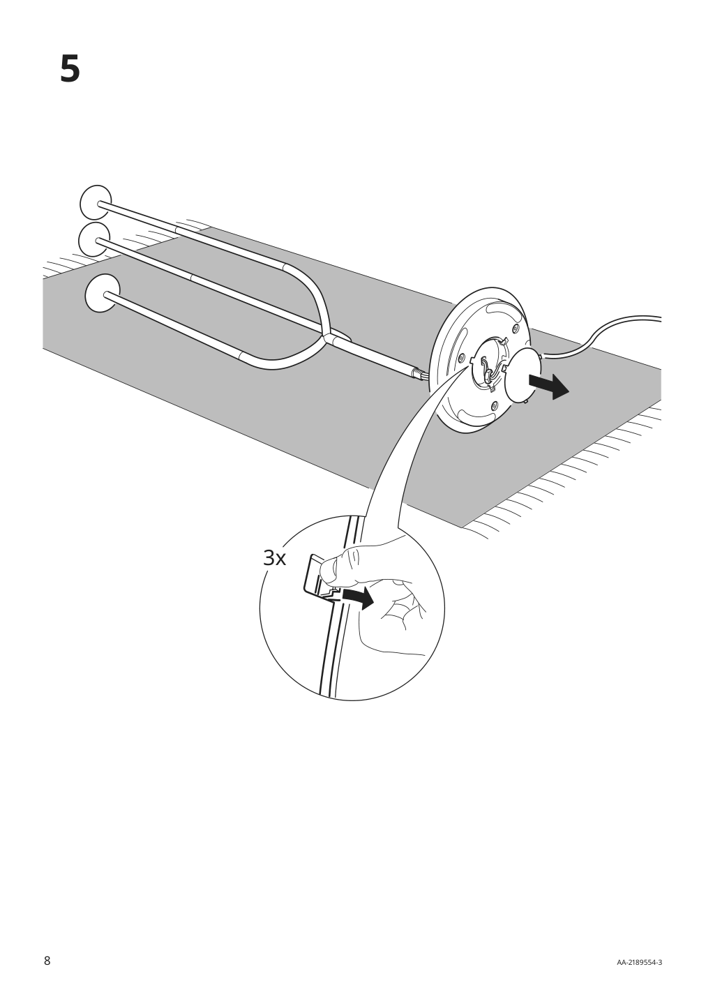 Assembly instructions for IKEA Simrishamn floor lamp chrome plated opal glass | Page 8 - IKEA SIMRISHAMN floor lamp 104.377.65