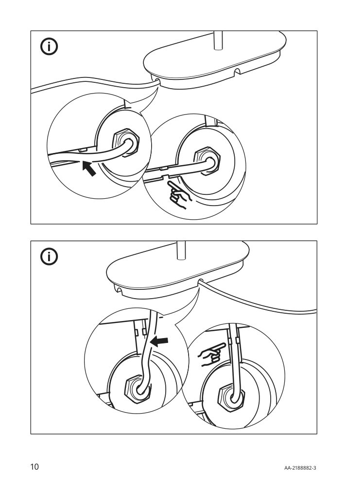 Assembly instructions for IKEA Simrishamn table lamp chrome plated opal glass | Page 10 - IKEA SIMRISHAMN table lamp 004.376.76