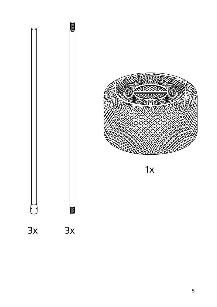 Assembly instructions for IKEA Sinnerlig floor lamp bamboo handmade | Page 5 - IKEA SINNERLIG floor lamp 305.012.13